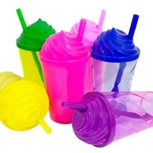 Copo twister com tampa chantilly 300ml