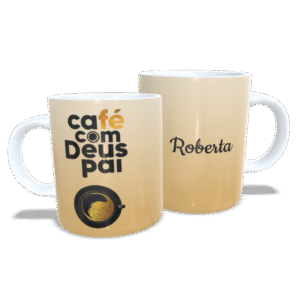 Caneca Café Com Deus Pai