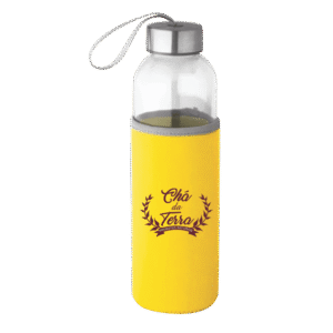 Garrafa de Vidro Com Luva Térmica - 520ml