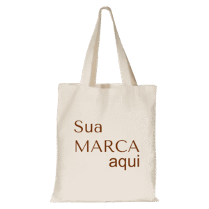Sacola Ecobag Lisa Personalizada 100% Algodao cru 30x35 Ecológica